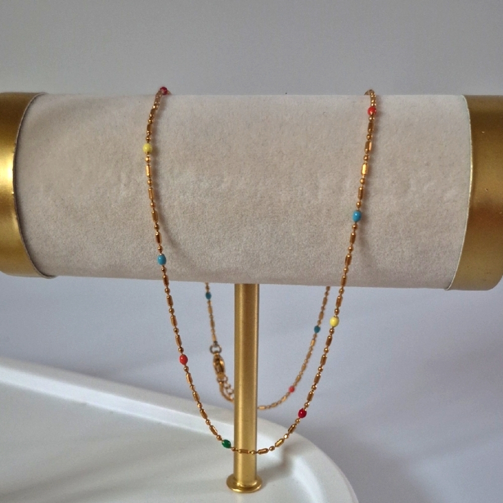 Elegant Gold Candy Necklace